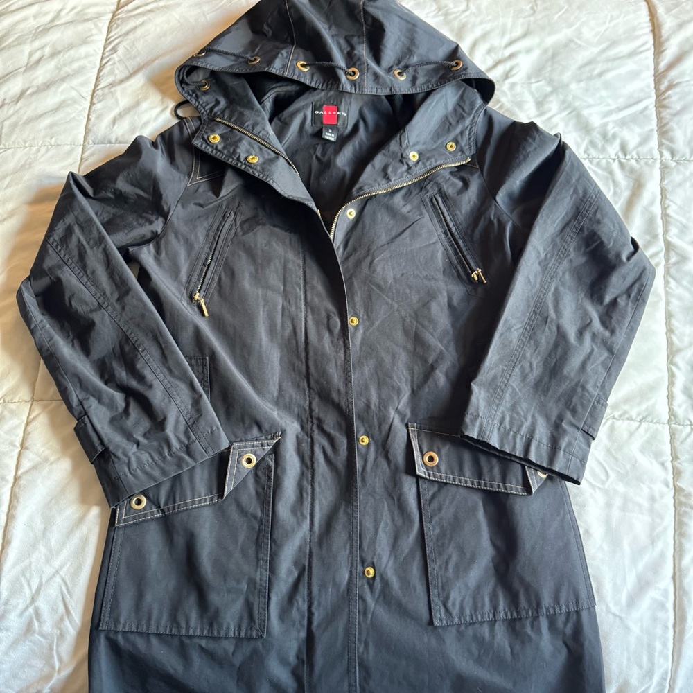 gallery nancy blue parka jacket